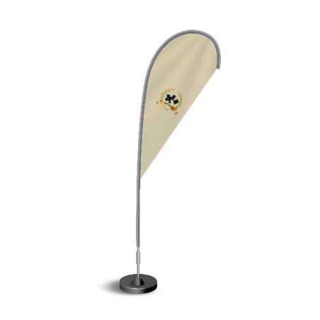 BANDERAS DE TELA CON MÁSTIL MOD -GOTA