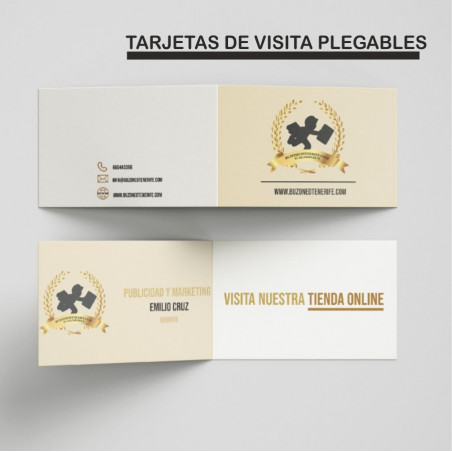 1.000 TARJETAS DE VISITA PLEGABLES