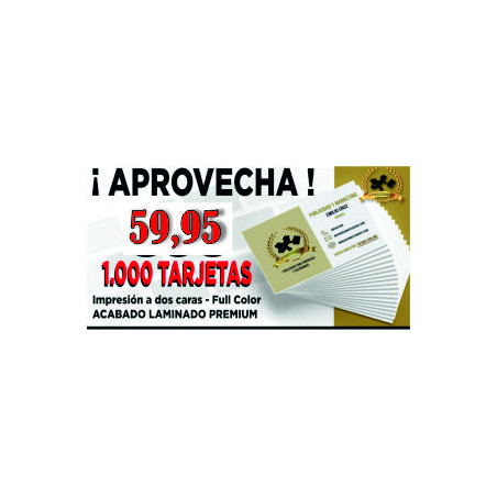OFERTAS 1.000 TARJETAS DE VISITAS ALTA CALIDAD