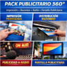 Pax  360º impresión +buzoneo +radio +pantalla publicitaria