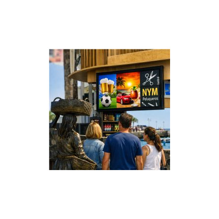 Pantalla Led de 2,56 x 1,28 metros, Situada en el Centro del Puerto de la Cruz (Plaza del Charco)