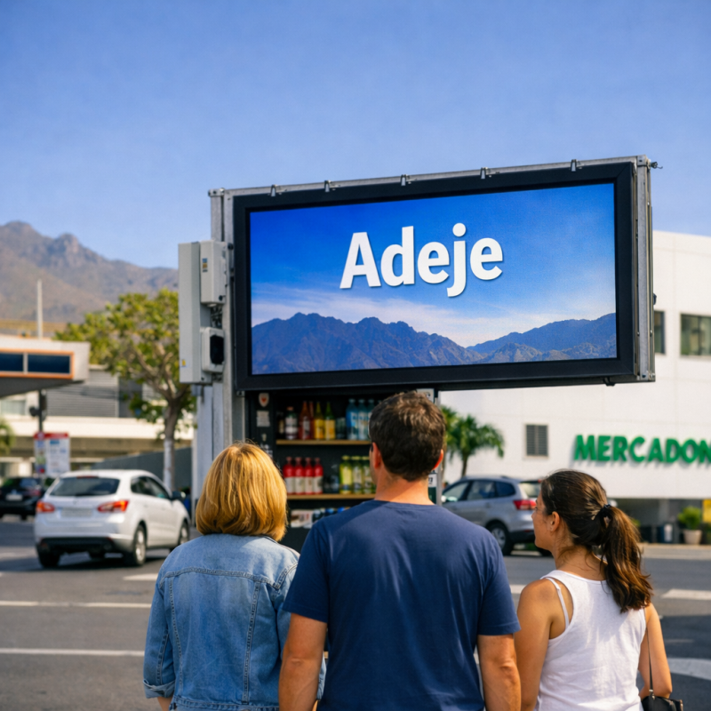 Pantalla LED en Adeje – Publicidad de Alto Impacto en Zona de Tráfico Intenso